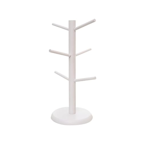 XAGMODSHN Becherhalter aus Holz, Baumform, Präsentationsständer mit 6 Stangen, drehbar, Becherhalter, eleganter Becherhalter von XAGMODSHN