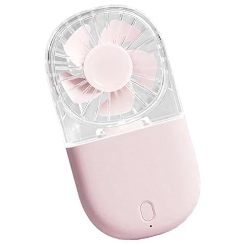 XAGMODSHN Handheld Lüfter Tragbarer Wiederaufladbarer Lüfter Taschenlüfterkühlung Lüfter Klapperhalter Strand Büro Outdoor Office Desk Lüfter von XAGMODSHN