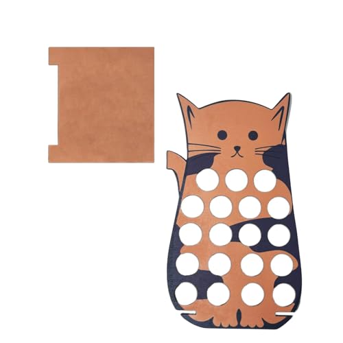 XAGMODSHN Kreativer Kaffeekapselhalter in Katzenform für 19 Kapseln, platzsparendes Design mit einfachem Zugang und rutschfester Unterseite XAGMODSHN Kreativer Kaffeekapselhalter in Katzenform für 19 Kapseln, platzsparendes Design mit einfachem Zugang und rutschfester Unterseite von XAGMODSHN