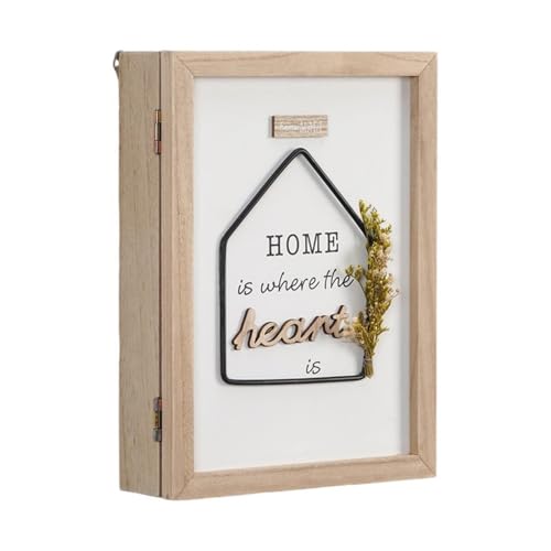 XAGMODSHN Mehrzweck-Wandhalterung, 6 stabile Haken, Sicherheitsschrank für Zuhause, Büro, Organisation, Diebstahlschutz, Holzschrank von XAGMODSHN