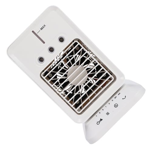 XAGMODSHN Miniatur Desktop Befeuchtungsventilator Klimaanlage Ventilator USB wiederaufladbar 300 ml Wassertanks Lüfter mit Nachtlicht von XAGMODSHN