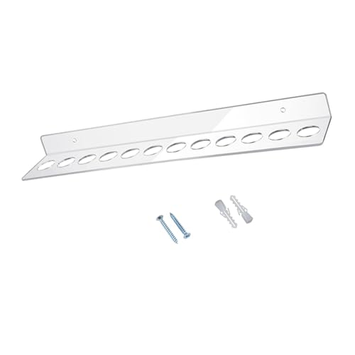 XAGMODSHN Scherenhalter zur Wandmontage, 12 Schlitze, transparentes Acryl, platzsparende Werkzeugaufbewahrung für Zuhause, Büro, Bastelraum von XAGMODSHN