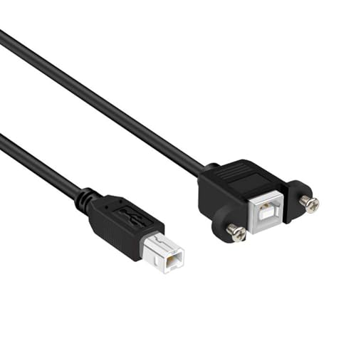 XAGMODSHN USB 2.0 Typ B Drucker Scanner Festplatten Verlängerungskabel Männlich Weibliche USB Druckerkabel Sichere Ohren Für Home Office Fast Speed Daten Mit Ohrdesign von XAGMODSHN