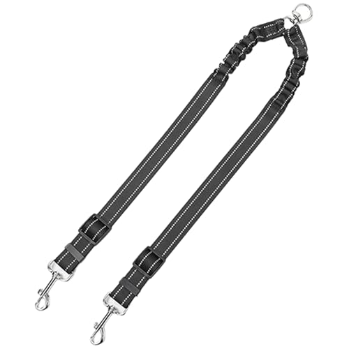 Zwei Hundeleinen mit Nylonseil und Metallclip, ergonomisch gepolstert, Trainingsseil für Outdoor-Aktivitäten, Doppelkopf-Hundeleine Zwei Hundeleinen mit Nylonseil und Metallclip, ergonomisch gepolstert, Trainingsseil für Outdoor-Aktivitäten, Doppelkopf-Hundeleine von XAGMODSHN