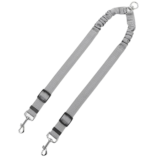 Zwei Hundeleinen mit Nylonseil und Metallclip, ergonomisch gepolstert, Trainingsseil für Outdoor-Aktivitäten, Doppelkopf-Hundeleine Zwei Hundeleinen mit Nylonseil und Metallclip, ergonomisch gepolstert, Trainingsseil für Outdoor-Aktivitäten, Doppelkopf-Hundeleine von XAGMODSHN