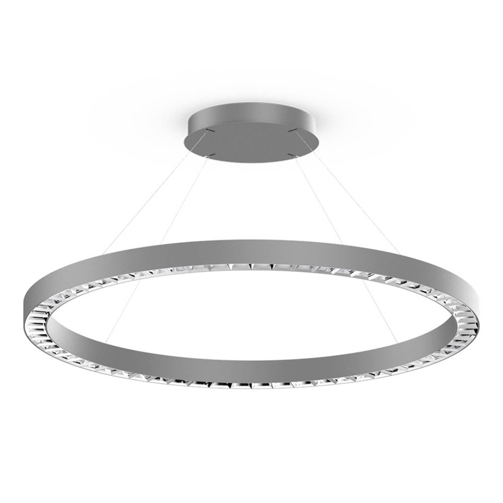 XAL Beto LED-Hängeleuchte Ø80cm DALI down 830 grau von XAL