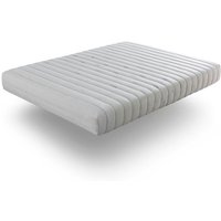 Natur Matratze 140x190 cm – 100% Naturlatex 20 cm Höhe Ergonomisch & Atmungsaktiv Mittlere Härte (3/5) Ökologischer Kern mit Baumwoll-Leinen-Bezug von XALUCA