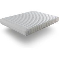 Natur Matratze 140x200 cm – 100% Naturlatex 20 cm Höhe Ergonomisch & Atmungsaktiv Mittlere Härte (3/5) Ökologischer Kern mit Baumwoll-Leinen-Bezug von XALUCA