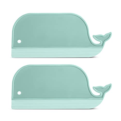 XAMIO Duschabzieher Silikon-Spiegelwischer Für Badezimmer，Küchenarbeitsplatte Spüle Reinigungsschaber， Für Die Reinigung Von Bodenfliesen, Autofenstern Oder Den Heimgebrauch (Color : GrüN) von XAMIO