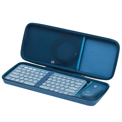 XANAD Hardcase für Logitech Pebble 2 Combo/Keys 2 K380s / K380 Tastatur + Logitech Pebble Mouse (Blau) von XANAD