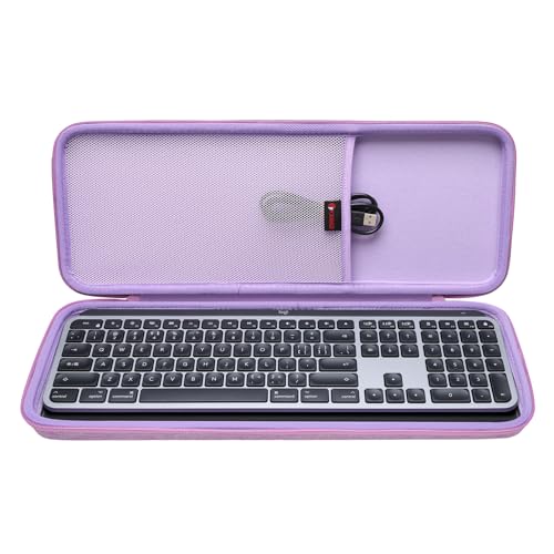XANAD Hartschalen-Schutzhülle für Logitech MX-Tasten/MX-Tasten, Advanced MIC, kabellos, beleuchtete Tastatur, Innen: 43,7 x 15,7 x 3 cm, Violett XANAD Hartschalen-Schutzhülle für Logitech MX-Tasten/MX-Tasten, Advanced MIC, kabellos, beleuchtete Tastatur, Innen: 43,7 x 15,7 x 3 cm, Violett von XANAD