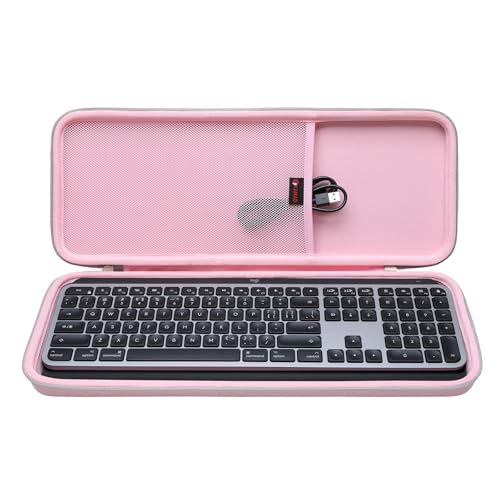 XANAD Hartschalen-Schutzhülle für Logitech MX-Tasten/MX-Tasten, fortschrittliches Mikrofon, kabellos, beleuchtete Tastatur, Innen: 43,7 x 15,7 x 3 cm, Rosa XANAD Hartschalen-Schutzhülle für Logitech MX-Tasten/MX-Tasten, fortschrittliches Mikrofon, kabellos, beleuchtete Tastatur, Innen: 43,7 x 15,7 x 3 cm, Rosa von XANAD