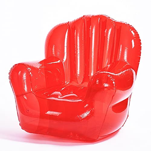 XANAYXWJ Aufblasbarer Lounge-Sessel Three Cheers für Frauen, bequemer und tragbarer aufblasbarer Stuhl, perfekt für draußen, Schlafzimmer, Spielzimmer, Schlafsäle und mehr, hält 200 kg (Farbe: Rot, von XANAYXWJ