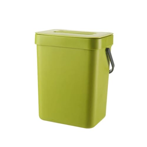 XANAYXWJ Kompost-Mülleimer, hängender Mülleimer für Küchenschranktür, 5 l Kleiner Küchenmülleimer aus Kunststoff, multifunktionaler hängender Mülleimer mit Deckel, Küchen-Mülleimer, für Arbeitsplatte von XANAYXWJ