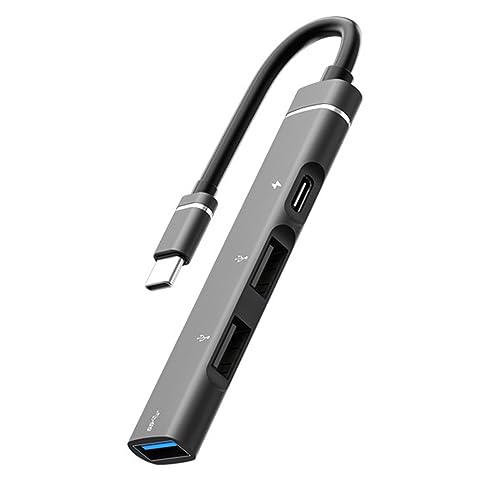 XANHOY 4-in-1 Multifunktionaler USB-C-Adapter, Konverter auf USB 2.0, USB 3.0, Ladeverlängerung, Gadget von XANHOY