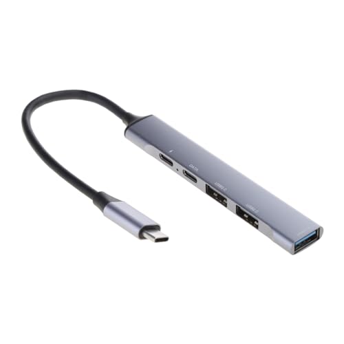 XANHOY USB C Typ C Multi USB Ports (1 USB 3.0 2 USB 2.0 1 USB C) PD60W USB Aluminiumlegierung Daten 10 Gbit/s von XANHOY