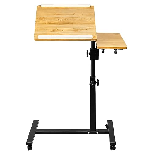 XANNI Beistelltisch mit verstellbarer Neigung, Nachttisch mit 4 Rollen, höhenverstellbar, Sofa-Ende, 61 x 44 x 65 – 95 cm XANNI Beistelltisch mit verstellbarer Neigung, Nachttisch mit 4 Rollen, höhenverstellbar, Sofa-Ende, 61 x 44 x 65 – 95 cm von XANNI