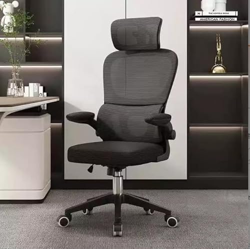 XANNI Bürostuhl, ergonomischer Bürostuhl mit Lendenwirbelstütze, Kopfstütze und verstellbarer Armlehne, Computerstuhl, drehbar, hohe Rückenlehne, bequem von XANNI