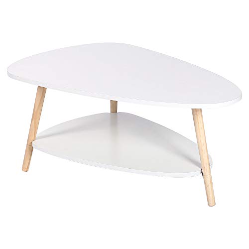 XANNI Couchtisch, skandinavisch, Beine aus Eichenholz, für Wohnzimmer, Schlafzimmer, Café, Büro von XANNI