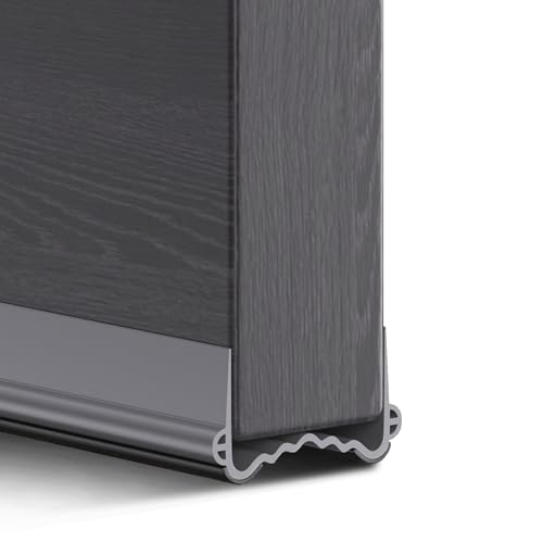 XAOCED 2 Stück Türdichtung Zugluftstopper für Türen 100cm, Schallschutz Türdichtung Unten Selbstklebend, Besser Geeignet für Türen Im Haus (Leicht zu installieren/Fällt Nicht Ab) (Grau) von XAOCED