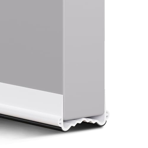 XAOCED Türdichtung Zugluftstopper für Türen 100cm, Schallschutz Türdichtung Unten Selbstklebend, Besser Geeignet für Türen Im Haus (Leicht zu installieren/Fällt Nicht Ab/Wiederverwendbar) (1, Weiß) von XAOCED