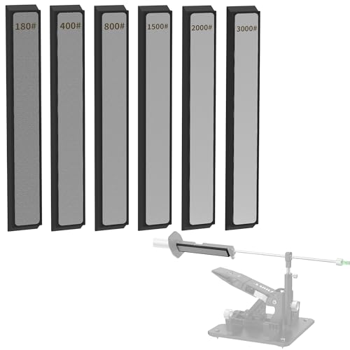XARILK 6-teiliges Diamant-Messerschärfsteine-Set, Diamantplatten-Set für XARILK Typ Schärfer-System, Körnung 180# 400# 800# 1500# 2000# 3000# XARILK 6-teiliges Diamant-Messerschärfsteine-Set, Diamantplatten-Set für XARILK Typ Schärfer-System, Körnung 180# 400# 800# 1500# 2000# 3000# von XARILK