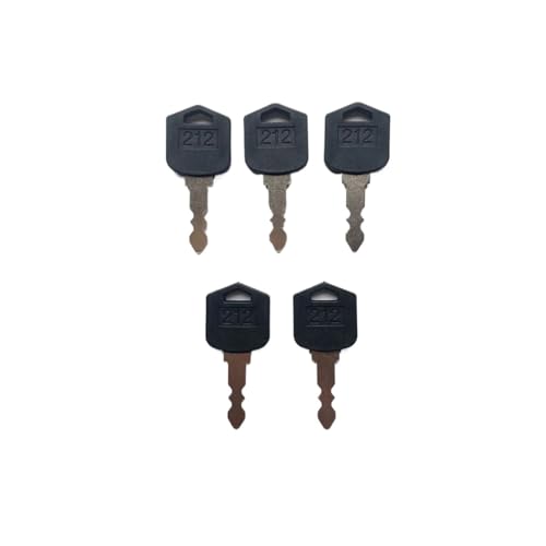 XARONF 5PCS 212 D554212 Zündschlüssel passend für Verschiedene Doosan & passend für Dae/woo Gabelstaplermodelle von XARONF