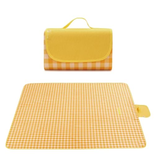 XAUCY Tragbare Picknickmatte aus wasserdichtem Stoff, faltbar, feuchtigkeitsbeständig, 150 x 200 cm von XAUCY