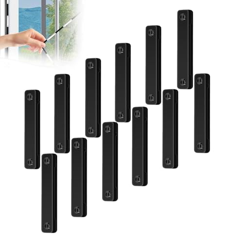 12pcs Magnete selbstklebend für Fliegengitter Fenster,Magnetischer Fenster Insektenschutz,Magnetbefestigung für Fliegengitter,DIY Magnet Fliegengitter Fenster ohne Bohren-black von XAUXKERE
