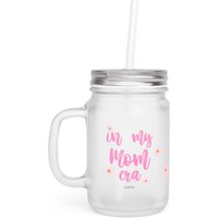 Glas Mit Strohhalm Xavilio By Akkisa - Charming Mason Jar With Straw Perfect Gift For Moms, Floral Drinkware von XAVILIO