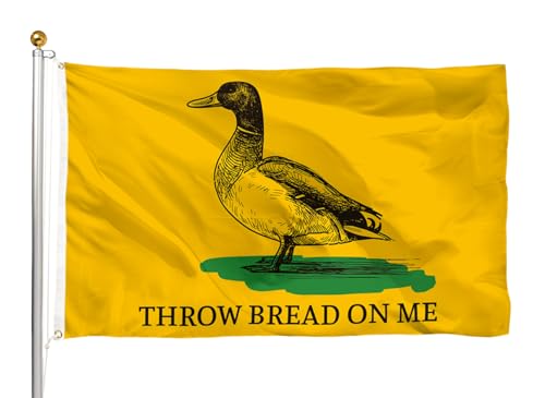 Lustige Flagge mit Aufschrift "Throw Bread On Me", 90 x 150 cm, lustiges Poster, UV-Beständigkeit, verblassend, langlebig, Männerhöhlen-Wandflagge mit Messingösen, für Studentenwohnheim, von XAXUOI