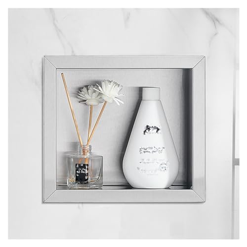 Badezimmer Dusche Nische Organizer Edelstahl Wasserdichte Regale Eingebettete Alkov-Lagerung Für Shampoo Toilettenartikel Ideal Für Zuhause Schlafzimmer Wohnzimmer,Silber-21.6x23.5x8CM Badezimmer Dusche Nische Organizer Edelstahl Wasserdichte Regale Eingebettete Alkov-Lagerung Für Shampoo Toilettenartikel Ideal Für Zuhause Schlafzimmer Wohnzimmer,Silber-21.6x23.5x8CM von XAoSCd