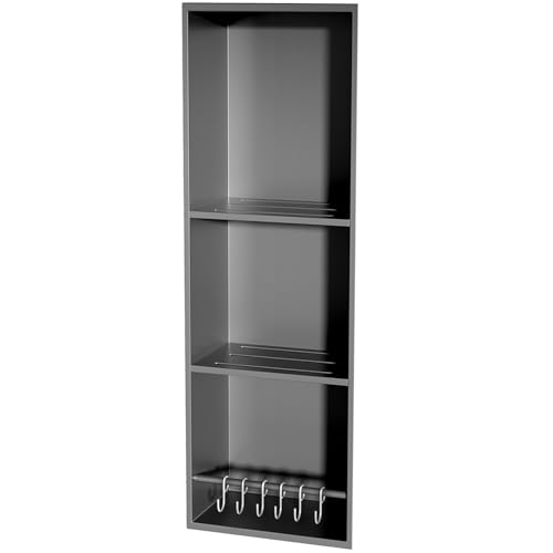 Badezimmer-Nische aus Edelstahl, Eingebettetes Regal Mit Leitplank, Papiertoilettenartikel Aufbewahrungsständer Für Wohnzimmer Schlafzimmer Hotel Gehäuse,Red-28x90x12.5cm/11.02x35.43x4.92in Badezimmer-Nische aus Edelstahl, Eingebettetes Regal Mit Leitplank, Papiertoilettenartikel Aufbewahrungsständer Für Wohnzimmer Schlafzimmer Hotel Gehäuse,Red-28x90x12.5cm/11.02x35.43x4.92in von XAoSCd