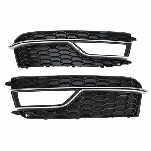 XBBLB Auto Nebelscheinwerfergitter Für Audi A5 S5 2013 2014 2015 2016 2017 8T007681K 8T0807682K Frontstoßstange Nebelscheinwerfer Lampe Kühlergrill Ersatz Auto Styling,1pair von XBBLB