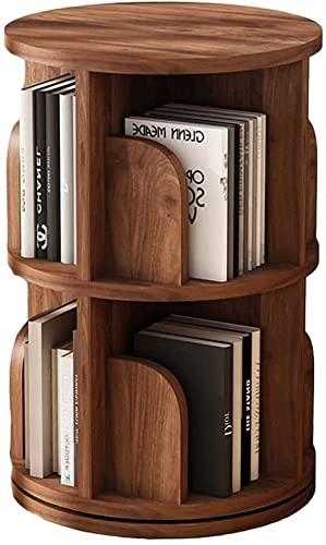 XBDLYQBD Drehbares Bücherregal aus massivem Holz, um 360 Grad drehbares Bücherregal für Kinder von Creativity Corner – bodenstehender Stauraum für Wohnzimmer, stehender Stauraum für Büro von XBDLYQBD
