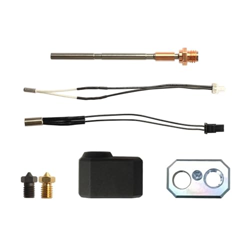 XBERSTAR 3D-Drucker-Düsen-Kit für Prusa MK4 Messingdüse Hot End Hochtemperaturbeständiges Druckkopfzubehör (8-teiliges Set) von XBERSTAR