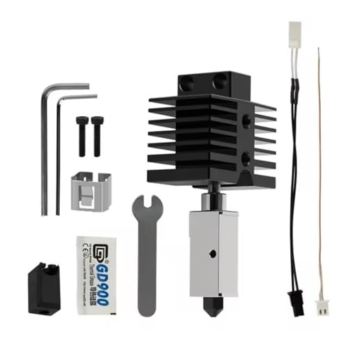 XBERSTAR 3D-Drucker-Hotend für Qidi Q1 Pro/X Max 3/Qidi X Plus Extruder Hotend Kit 0,4 mm Düse Upgrade Hotend 3D Drucker Zubehör (thermisch leitfähiges Silikon-Hotend-Kit) von XBERSTAR