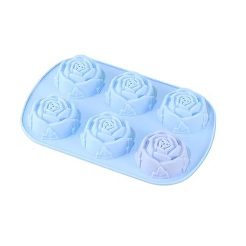 XBHGSY Kuchenform Silikon 2 Stücke 6 Loch Silikon Blume Geformt Kuchen Form Poröse Schokolade Brot Gebäck Form Eis Pudding Gelee Form Blau XBHGSY Kuchenform Silikon 2 Stücke 6 Loch Silikon Blume Geformt Kuchen Form Poröse Schokolade Brot Gebäck Form Eis Pudding Gelee Form Blau von XBHGSY