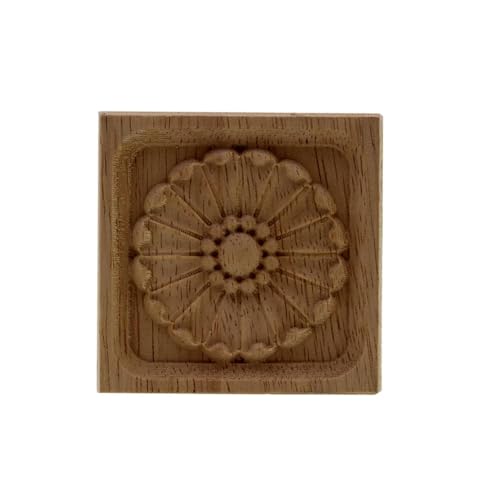 XBHGSY Schnitzerei Ornament Applique 2 Stücke Holz Hause Dekoration Türen Und Fenster Kleine Dekorative Floral Applique Mini Figuren 5X5Cm XBHGSY Schnitzerei Ornament Applique 2 Stücke Holz Hause Dekoration Türen Und Fenster Kleine Dekorative Floral Applique Mini Figuren 5X5Cm von XBHGSY