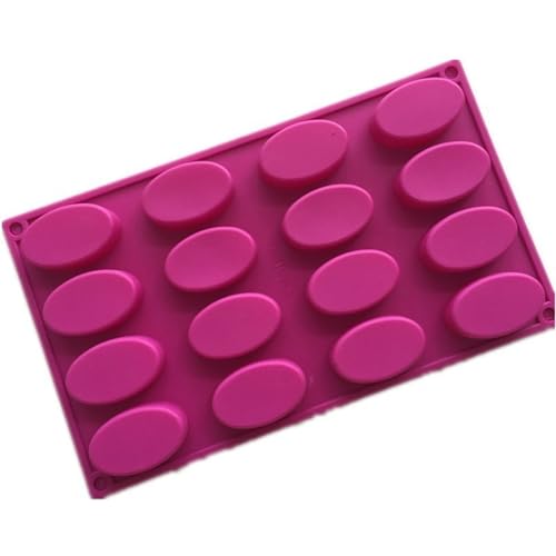 XBHGSY Silikonform Brotbackform 16 Stück Oval Silikon Kuchen Form Schokolade Reis Kuchen Mousse Backen Form XBHGSY Silikonform Brotbackform 16 Stück Oval Silikon Kuchen Form Schokolade Reis Kuchen Mousse Backen Form von XBHGSY