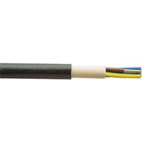 Erdkabel 0,6/1KV NYY-J, 5 x 1,5 mm² RE schwarz - Rolle 50 m von XBK KABEL