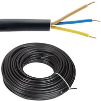 Erdleitung / Starkstromkabel 0,6/1kV NYY-J 3 x 2,5 mm² - Farbe schwarz - Rolle je 50 m Erdleitung / Starkstromkabel 0,6/1kV NYY-J 3 x 2,5 mm² - Farbe schwarz - Rolle je 50 m von XBK KABEL