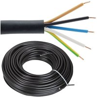 Erdleitung / Starkstromkabel 0,6/1kV NYY-J 5 x 2,5 mm² - Farbe schwarz - Rolle je 50 m Erdleitung / Starkstromkabel 0,6/1kV NYY-J 5 x 2,5 mm² - Farbe schwarz - Rolle je 50 m von XBK KABEL