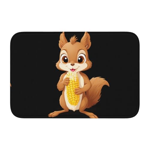 Rutschfeste, verdickte Bodenmatte, XBKGOHA kleines Eichhörnchen, das Mais isst, rutschfest, leicht zu reinigen, langlebig, perfekt für WC, Badezimmer, 60 x 40 cm Rutschfeste, verdickte Bodenmatte, XBKGOHA kleines Eichhörnchen, das Mais isst, rutschfest, leicht zu reinigen, langlebig, perfekt für WC, Badezimmer, 60 x 40 cm von XBKGOHA