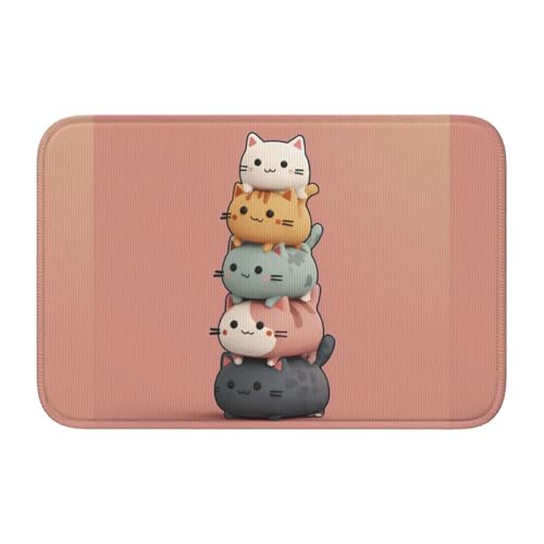 Rutschfeste, verdickte Bodenmatte, XBKGOHA mit Katzenmotiv, rutschfest, leicht zu reinigen, langlebig, perfekt für WC, Badezimmer, 60 x 40 cm Rutschfeste, verdickte Bodenmatte, XBKGOHA mit Katzenmotiv, rutschfest, leicht zu reinigen, langlebig, perfekt für WC, Badezimmer, 60 x 40 cm von XBKGOHA