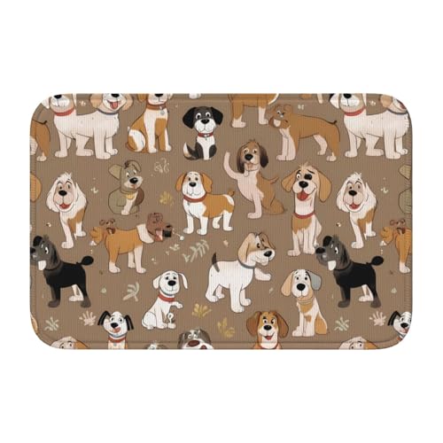 Rutschfeste, verdickte Bodenmatte, XBKGOHA niedliches Hunde-Team-Bild, rutschfest, leicht zu reinigen, langlebig, perfekt für WC, Badezimmer, 60 x 40 cm Rutschfeste, verdickte Bodenmatte, XBKGOHA niedliches Hunde-Team-Bild, rutschfest, leicht zu reinigen, langlebig, perfekt für WC, Badezimmer, 60 x 40 cm von XBKGOHA