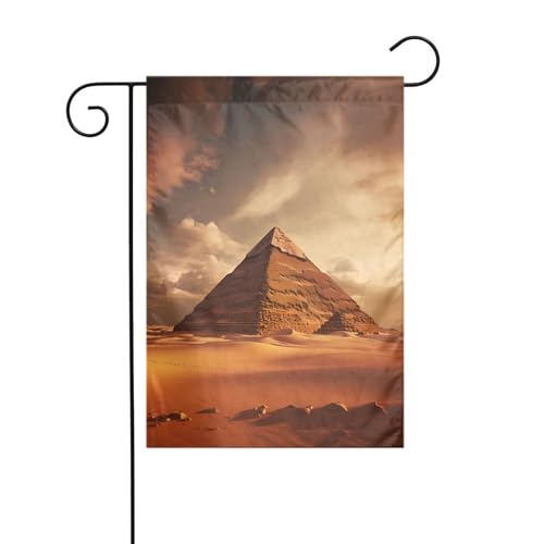 XBKGOHA Ägyptische Pyramide in Wüste Bild Garten Fahnenmast Outdoor Hof Dekoration Mode 30,5 x 45,7 cm XBKGOHA Ägyptische Pyramide in Wüste Bild Garten Fahnenmast Outdoor Hof Dekoration Mode 30,5 x 45,7 cm von XBKGOHA