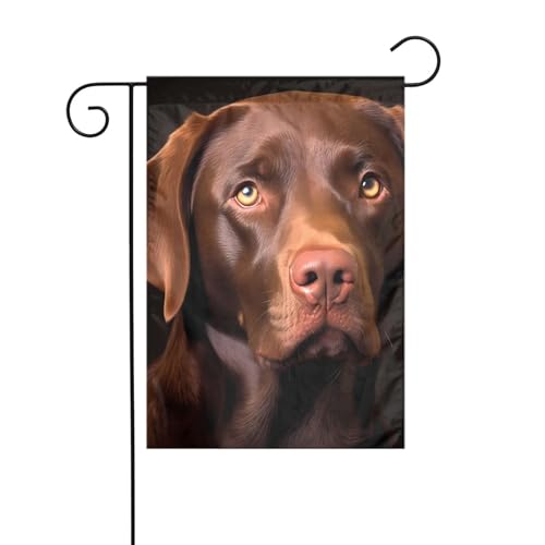 XBKGOHA Brauner Labrador Retriever Bild Garten Fahnenmast Outdoor Hof Dekoration Mode 30,5 x 45,7 cm XBKGOHA Brauner Labrador Retriever Bild Garten Fahnenmast Outdoor Hof Dekoration Mode 30,5 x 45,7 cm von XBKGOHA