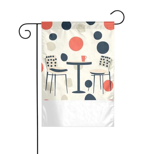 XBKGOHA Die Schönheit der Kreise Bild Garten Fahnenmast Outdoor Hof Dekoration Mode 30,5 x 45,7 cm von XBKGOHA