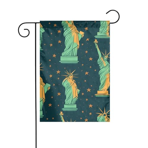 XBKGOHA Freiheitsstatue in NYC, Gartenflaggenmast, Dekoration, modisch, 30,5 x 45,7 cm von XBKGOHA
